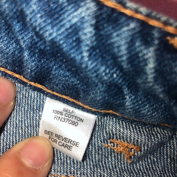 Versona NWT! Med Wash Color Denim Mini Skirt - Picture 5 of 11